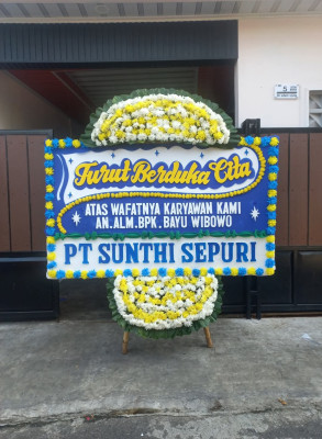 Papan Bunga Duka di Donggala